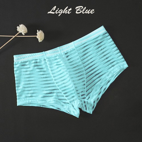 Mens Sexy Mesh See Through Boxer Briefs Shorts Trunks Underwear Undies Panties 1 - Picture 20 of 24
