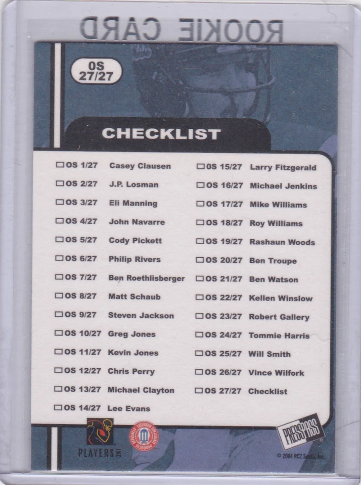 ELI MANNING Ole Miss 2004 COLLEGE FOOTBALL ROOKIE CARD Rebels NY Giant INSERT SE - Image 2 of 2