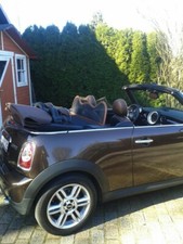 WIND DEFLECTOR FITS BMW MINI R52 & R57 2004-2015 BROWN WINDBLOCKER WINDSTOP