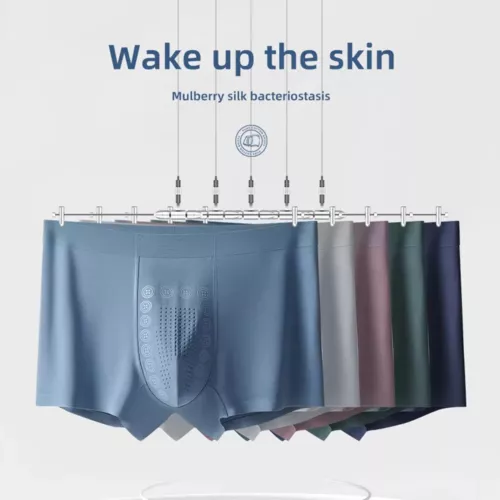 5PCS Magnetic Therapy Men's Underwear Elastic Men's Boxer Slim Briefs Breathable - 第 12/20 張圖片