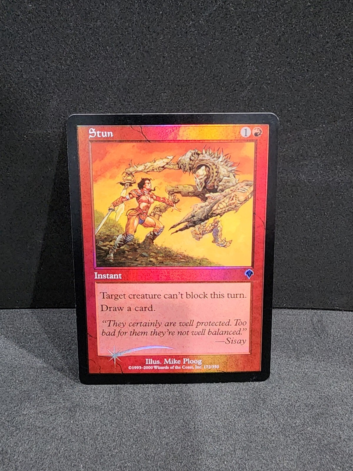 MTG Magic The Gathering  Invasion Stun Foil #172 Mike Ploog LP
