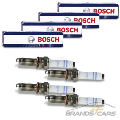4x BOSCH ZÜNDKERZE FÜR AUDI A1 A3 Q3 SEAT LEON SKODA OCTAVIA VW GOLF 7 8 1.5 TSI
