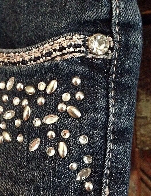 Pantalones Cortos de Jean CANYON RIVER BLUES Niñas Talla 12-1/2 Elastizados Azul Denim Cintura Ajustada Foto 3 de 4