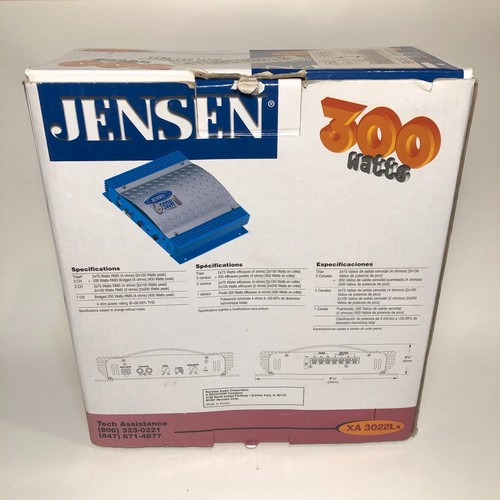 Jensen Car Amplifier 300watt Rare Old School MOSFET XA 3022Lx Power Open Box - Picture 2 of 4