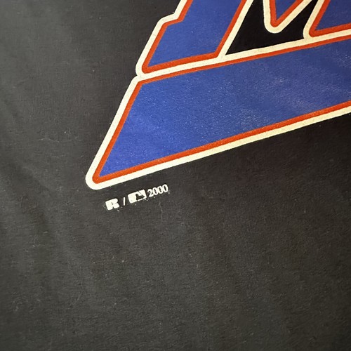 VINTAGE New York Mets Shirt Mens 2XL Black MLB Baseball Russell Athletic y2k USA - 第 4/12 張圖片