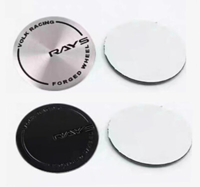 4Pcs 56mm RAYS VOLK Wheel Center Rim Cap Hub Sticker Emblem Badge 2 Colors