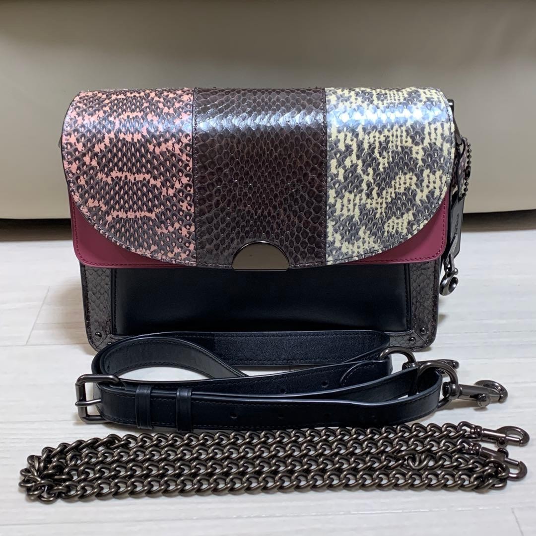 COACH Dreamer Python Pattern 2Way Shoulder Bag At - image 1