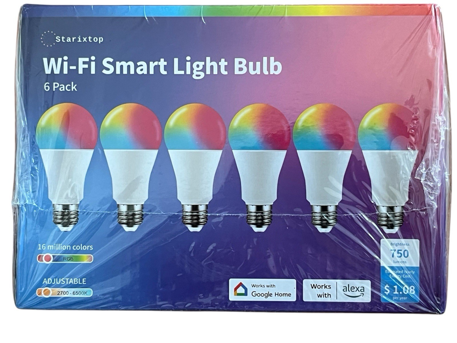 Rgb+ww Color Changing Light Bulbs A19 Led Light