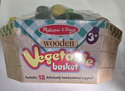 Melissa & Doug Wooden Vegetable Basket