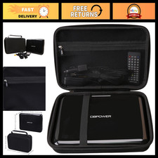 Portable DVD Player Case, Hard Storage Bag for 11.5" / 12" Players - Black, Acce