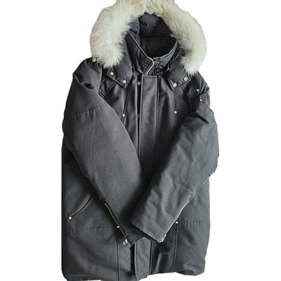 Moose Knuckles Parka Down Jacket Black Dark Blue - 2019 - Size XL