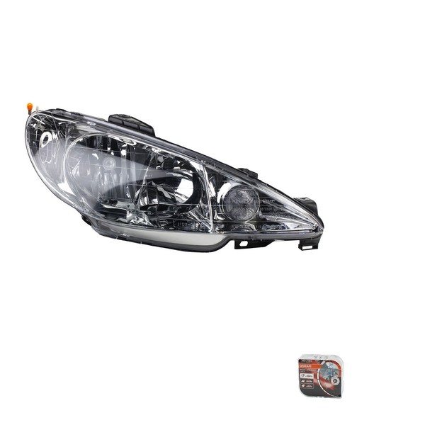 Scheinwerfer + Osram Night Breaker Laser Passend FüR Peugeot 206 CC 09/98- Recht-image