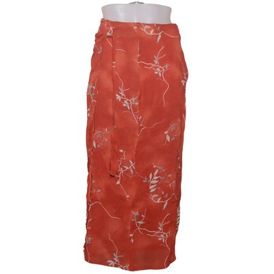 Life Style, Wickelrock, Größe: 46, Orange/Weiß, Viskose, Blumen, Damen #Zaj