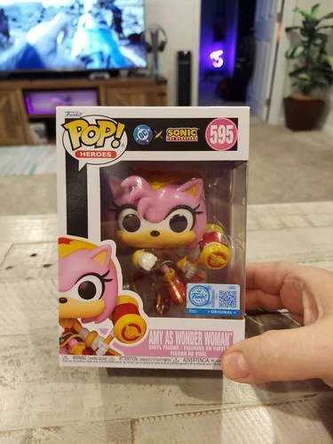 Funko Pop! DC x Sonic the Hedgehog AMY as WONDER WOMAN #595 Target Exclusive
