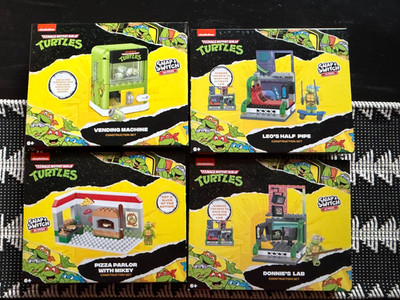 Lot of 4 Teenage Mutant Ninja Turtles: Snap & Switch Construction Sets NEW