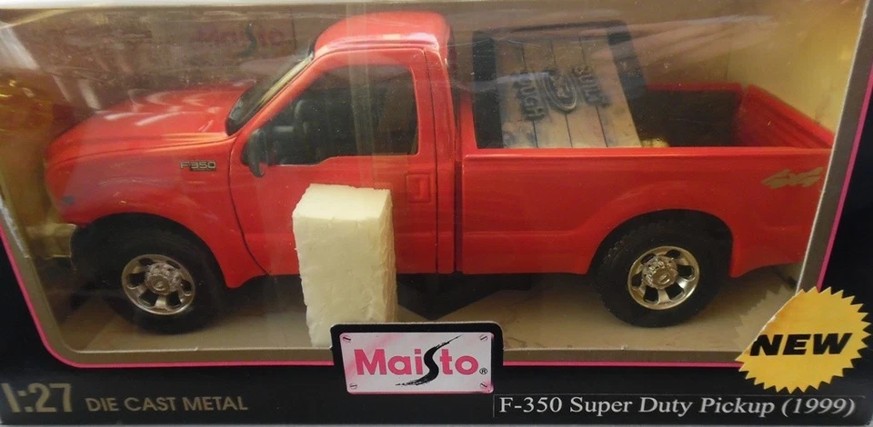 Ford F-350 1999 rojo fundido a presión camioneta Maisto 1/24 nuevo Foto 2 de 3