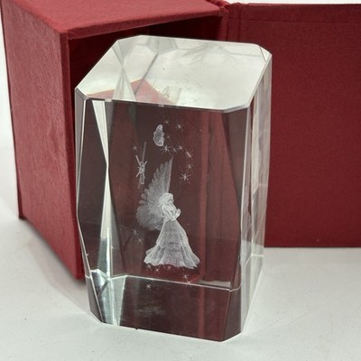  Image 3 Crystal Image of Angel In 3D Paper Weight Lot#0100