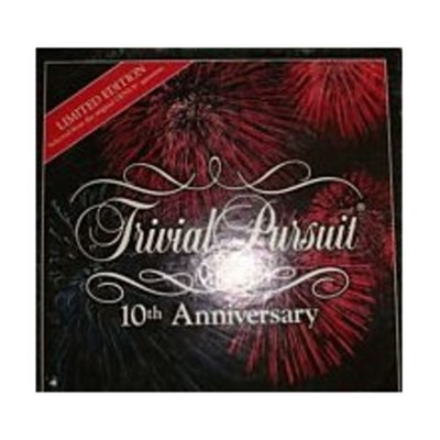 Parker Bros Trivial Pursuit Trivial Pursuit (10th Anniversary Ed) Box VG/VG+