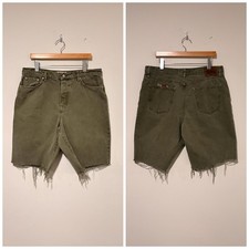 old stussy Big ol jean cut off baggy shorts size 36 541314