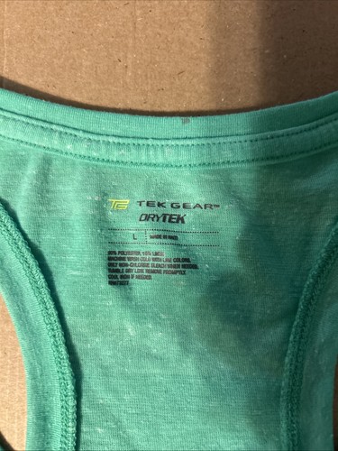 Tek Gear Women’s Green Tank Top Size Large T14 - Picture 2 of 3
