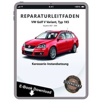 Vw Golf 5 Variant 1K5 2007-2009 Karosserie Instandsetzung Reparaturanleitung Pdf