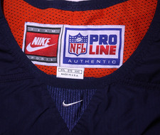 VTG Nike Pro Line Denver Broncos Mens 2XL Windbreaker Pullover NFL 90s Vintage