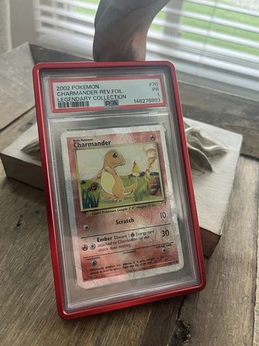 Pokémon TCG Charmander Legendary Collection Reverse Holo Card 70/110 PSA 1