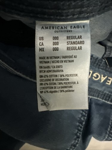American Eagle Baggy Jogginghose Damen 000 Blau Mid Rise Chambray Denim - Bild 11 von 15
