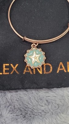 Alex and Ani Rose Gold Star Fish Bracelet NWOT Dust Bag