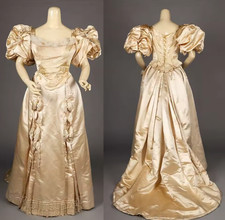 1890s Wedding Costume Civil War Southern Belle Ball Gown Victorian Princess