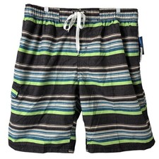 Kanu Surf NWT Men's Black/Green Quick Dry Sun Protection Board Shorts Size XL