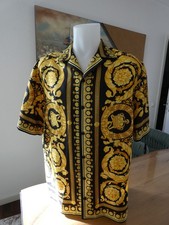 Versace Barocco Seidenhemd - Klassiker! Größe 52 - 1003926-1A03044_5B000 - TOP