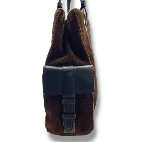 GIVENCHY Borsa a mano tote borsetta 4G scamosciata marrone autentica - Foto 15 di 24