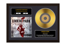 Linkin Park Signed Gold Disc Album Ltd Edition Framed Picture Memorabilia
