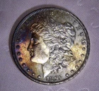 1896 Morgan Silver Dollar , Toning