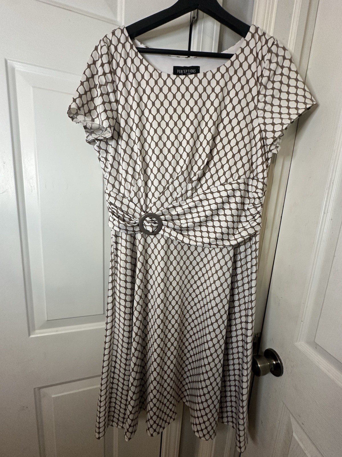 Perceptions New York Geometric Pattern Dress Size… - image 2