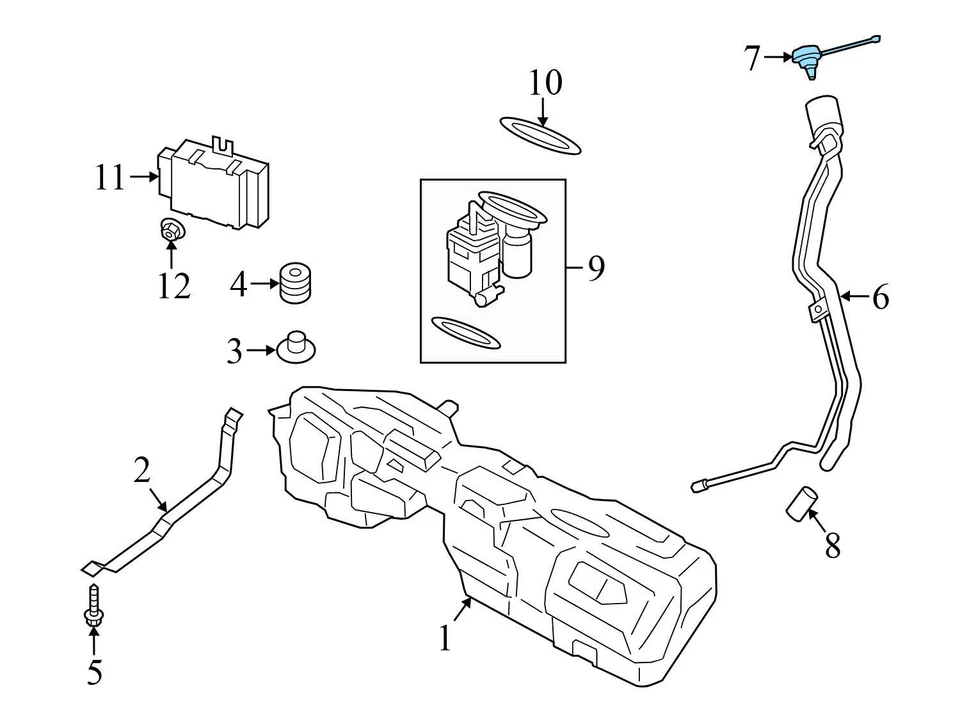 BMW 760LI 2003-2008 2010-2015 - TAPA COMBUSTIBLE/GAS 7222391 Foto 3 de 4