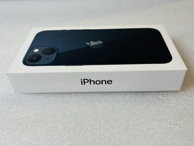 Apple iPhone 13 Empty BOX , USB-C, SIM Key, Sticker - Midnight