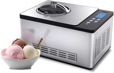 Whynter Ice Cream Maker Machine Automatic 2.1 Qt. with Built-In Compressor, LCD
