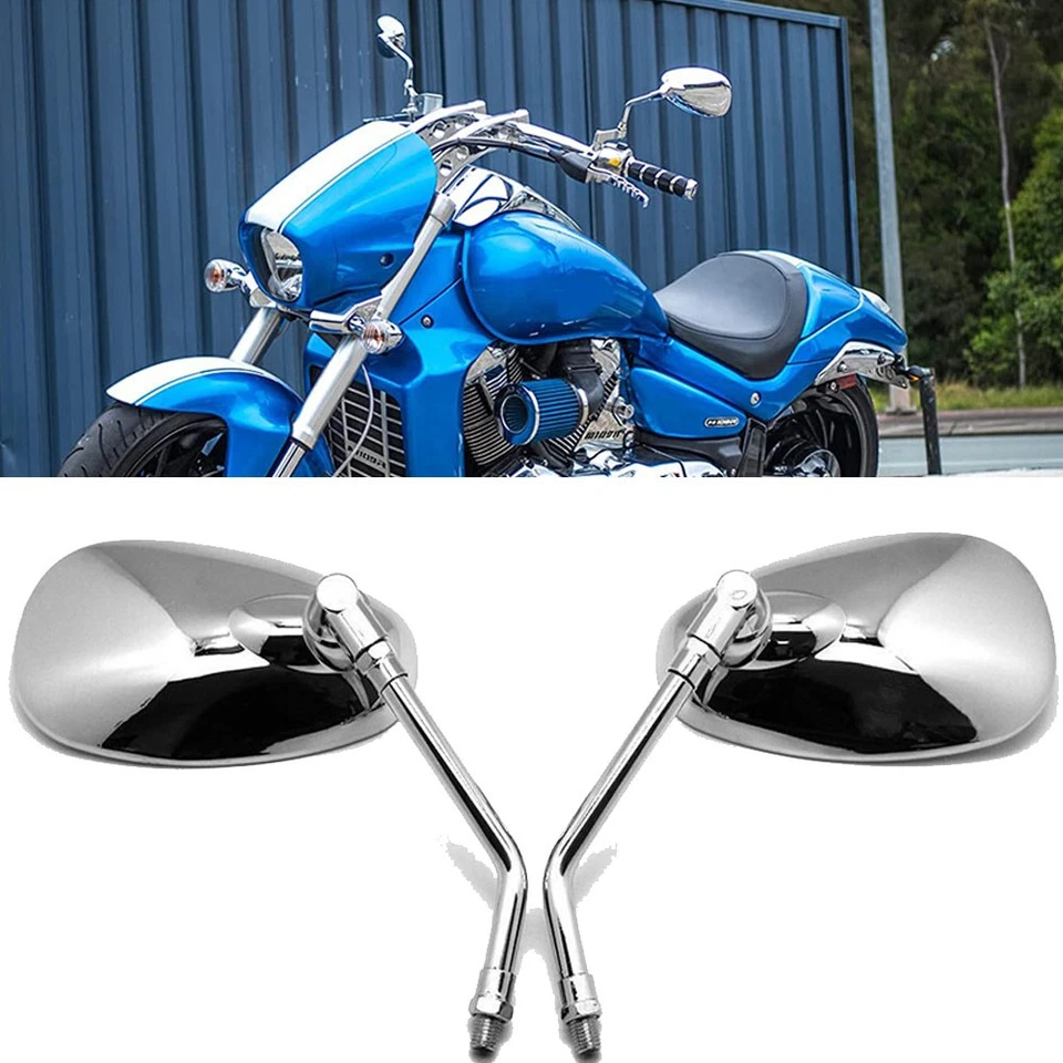 Chrome Motorcycle Rear Mirror 10MM For Honda V45 VF750 Magna&Sabre VF 700 750 C - Image 2 of 4