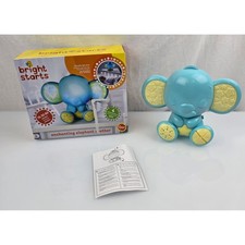 Bright Starts Enchanting Elephant Blue Baby Soother Light Show Music Sounds Toy