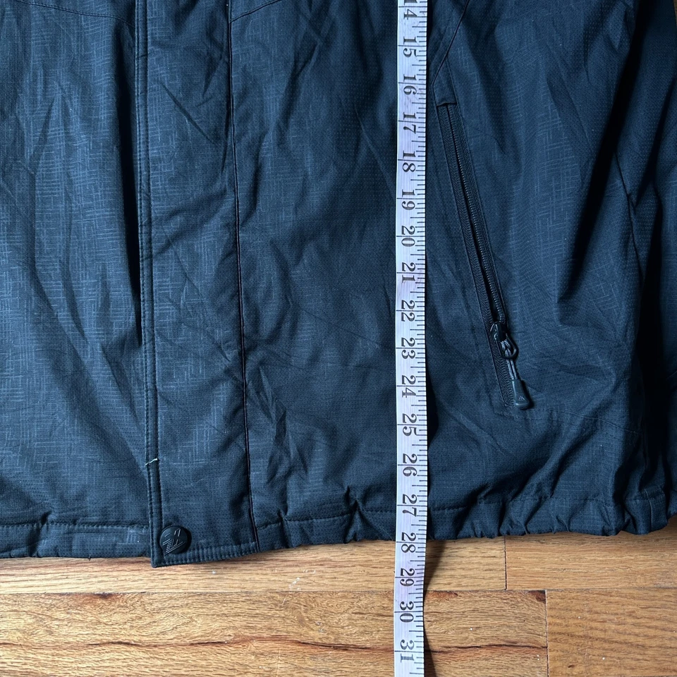 Chaqueta de invierno para hombre ZeroXPosur abrigo de esquí negro GRANDE [23"x28"] Foto 4 de 4