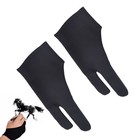 2pcs Two Finger Drawing Glove Artist Gloves for Sketching Painting Light Box,