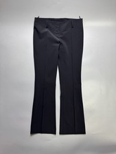 Women’s Prada Vintage Bootcut Flared Nylon Trousers Size IT 42 (Y1112)