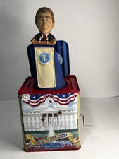 2001 George W Bush Hail to The Chief Presidential Jack-In-The-Box. Works great