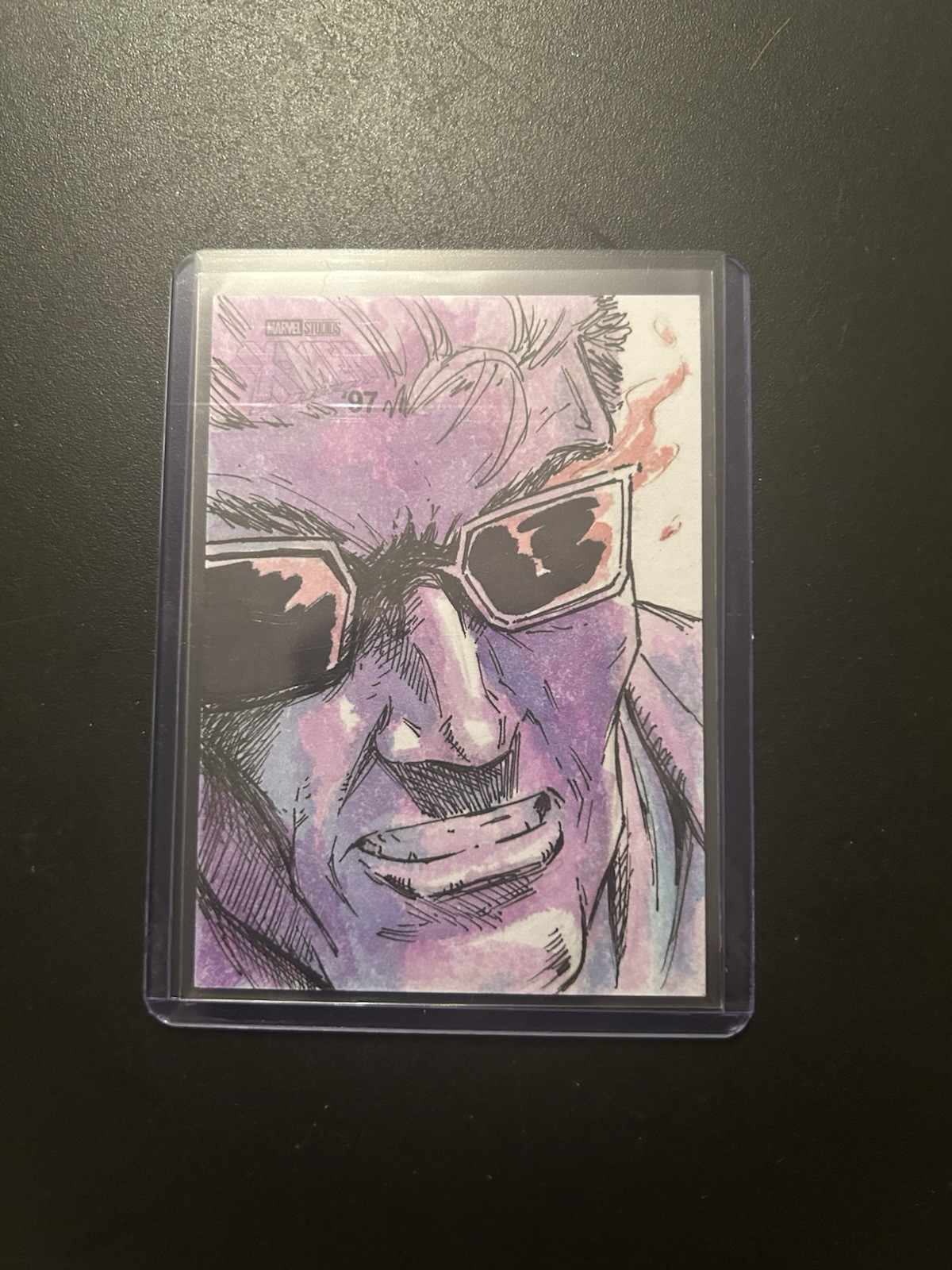 Topps Finest X-Men 97 Cyclops 1/1 Sketch By Matthew Sutton Top Loaded And Sleeve