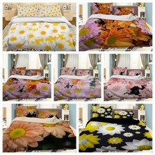 3D Flowers Colorful Background Quilt Cover Duvet Cover Comforter set