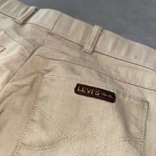 Vintage 1970s LEVI  S Tan Straight Leg Pants, Single Stitch 32x30