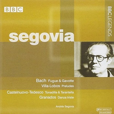 Fugue & Gavotte, Preludes, Tonadilla & Tarantella (Segovia) - Chit CD HBVG The