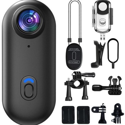 4K Mini Body Camera, 64GB Action Snap Cam, POV Snapcam, Thumb Size Hands Free...